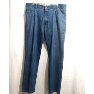 Ermenegildo Zegna Mens 36x30 Denim Jeans Mid Rise Straight Stretch Romania Flaws